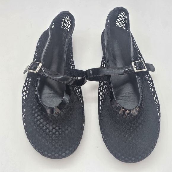 Tony Bianco Mesh Mia Mary Jane Flats Black Women’s Size 9 - Picture 11 of 13
